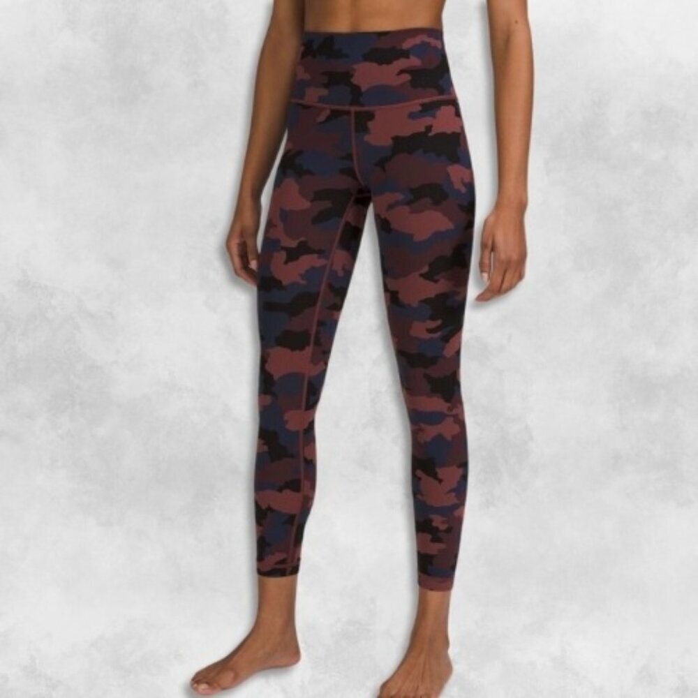 Lululemon Invigorate High-Rise Legging Stretchable Tight Camo Print Women's 2